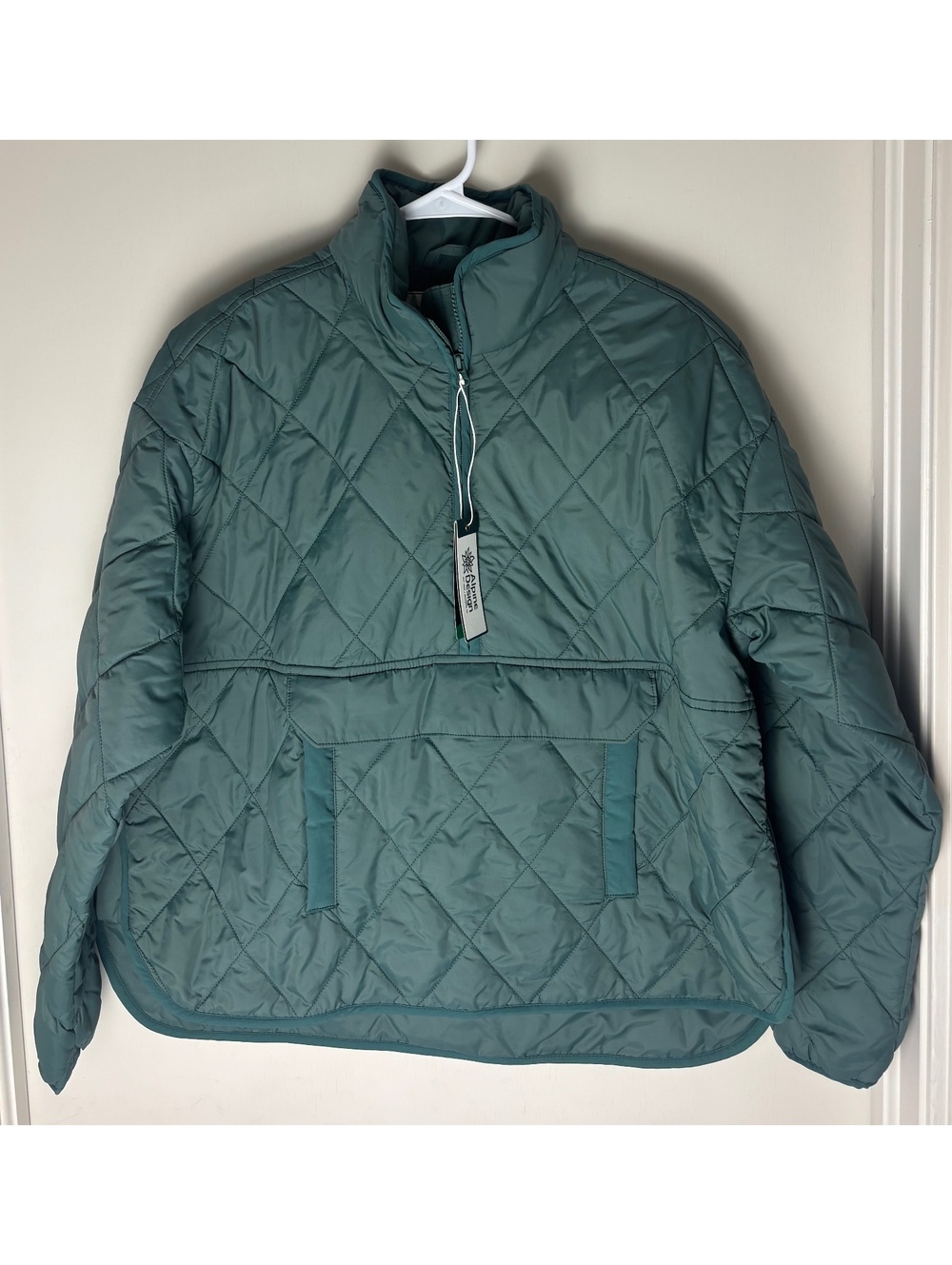 Alpine Design Women’s Small Quilted Anorak Jacket Faded Evergreen NWT